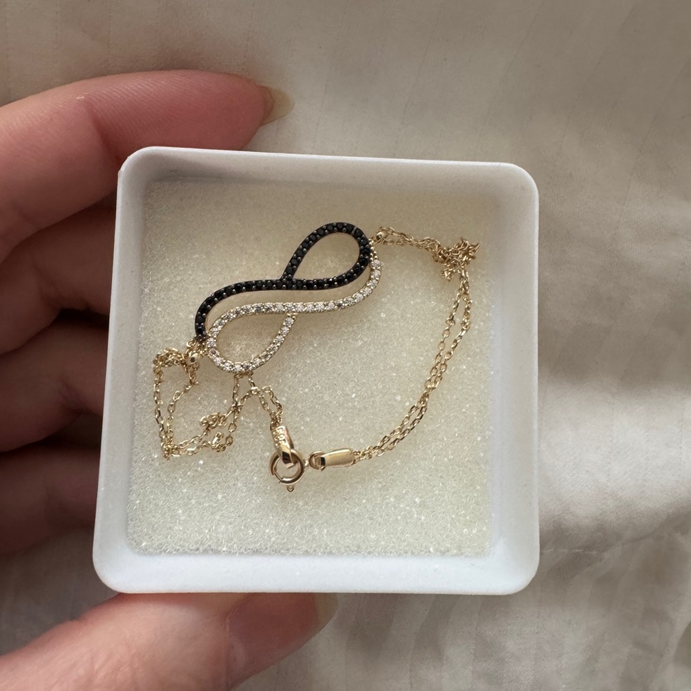 14k Gold Infinity Bracelet